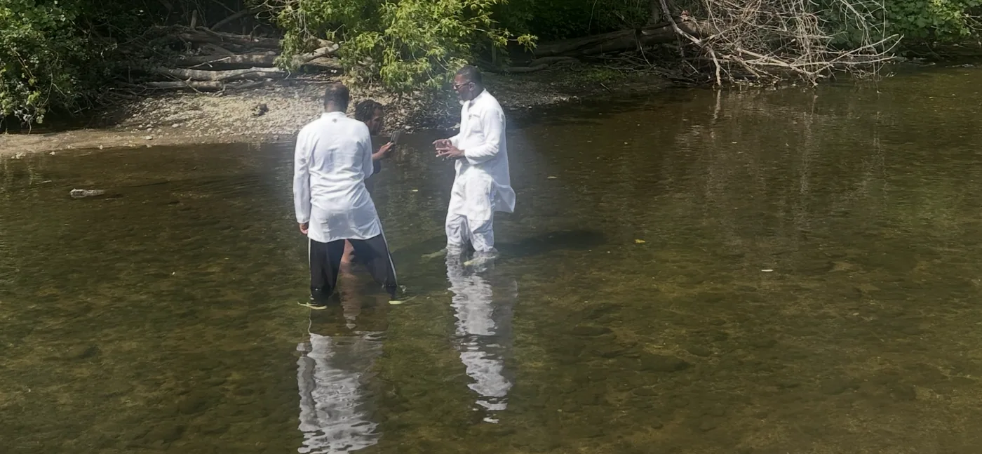 WitnessDay baptism ministry in the river
